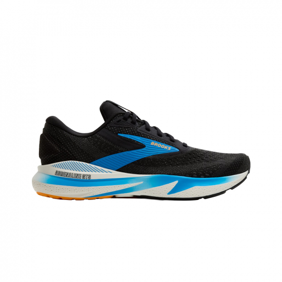 Brooks Adrenaline GTS 24 Men Black/Ebony/Cloissonne i gruppen Skor / LPNING / Lparskor hos Rune stberg Cykel & Sport Aktiebolag (1104371D095r)