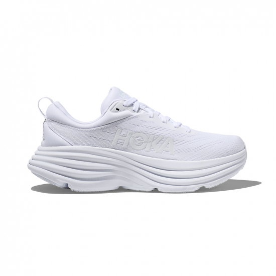 Hoka Bondi 8 Women White i gruppen Skor / LPNING / Lparskor / Lparskor Dam hos Rune stberg Cykel & Sport Aktiebolag (11279523r)