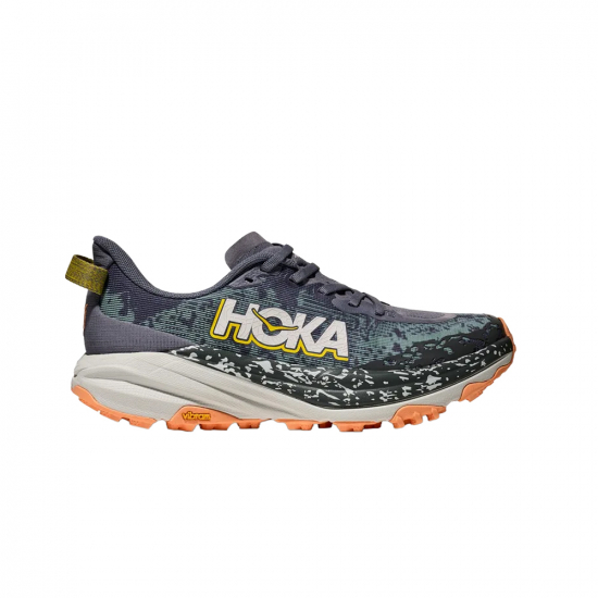 Hoka Speedgoat 6 Women Grey Skies/Cosmic Grey i gruppen Skor / LPNING / Trailskor hos Rune stberg Cykel & Sport Aktiebolag (1147811GMCr)