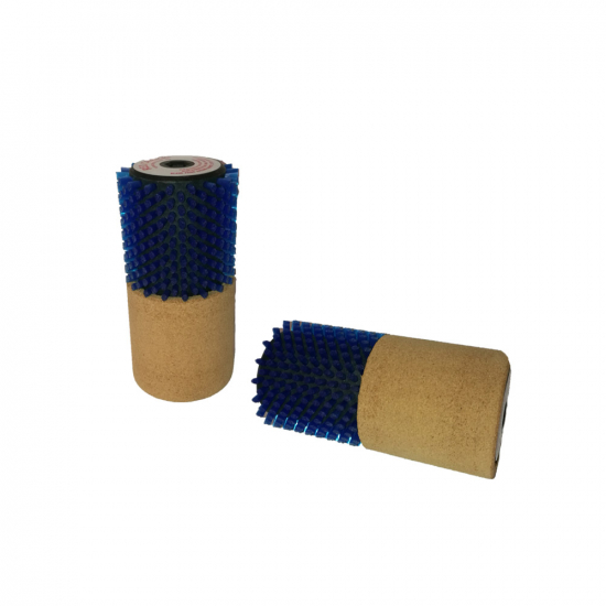 Rotoborste 140mm Kombi Kork/Bl Nylon  i gruppen Valla / Vallatillbehr / Rotoborstar hos Rune stberg Cykel & Sport Aktiebolag (1512071613906)