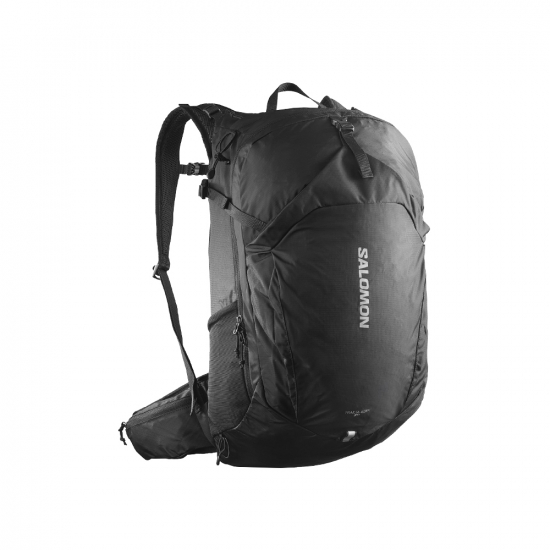 Salomon TRAILBLAZER 30 | Black/Alloy | i gruppen Outdoor / VANDRING & FRILUFTSLIV / Ryggsckar hos Rune stberg Cykel & Sport Aktiebolag (195751569019)