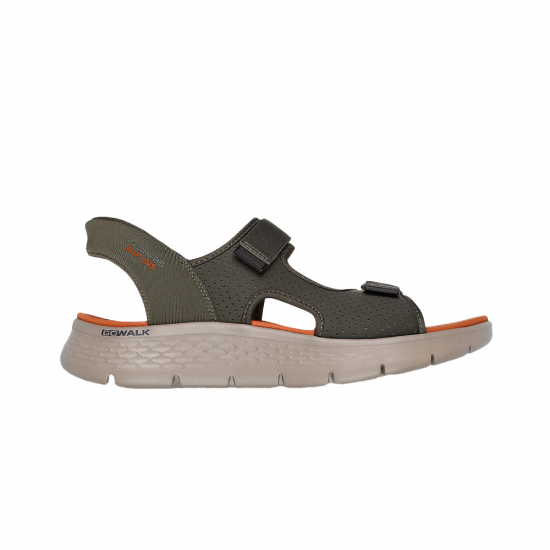 Skechers Slip-ins: Go Walk Flex Sandal Easy Entry Men Olive i gruppen Skor / VARDAGSSKOR / Sandaler & tofflor hos Rune stberg Cykel & Sport Aktiebolag (229210r)