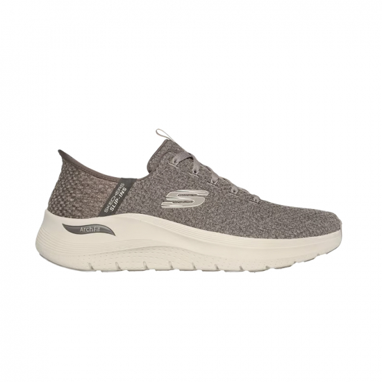 Skechers Slip-ins: Arch Fit 2.0 - Look Ahead Men Taupe i gruppen Skor / VARDAGSSKOR / Sneakers hos Rune stberg Cykel & Sport Aktiebolag (232462TPEr)