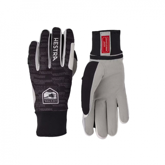 Hestra Windstopper Active Grip 5-finger Black Print i gruppen Lngd / Lngdklder / Handskar hos Rune stberg Cykel & Sport Aktiebolag (37230r)