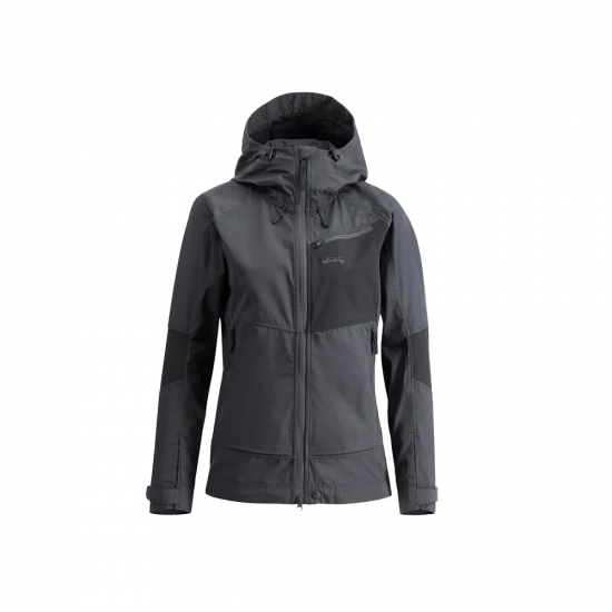 Lundhags Tived Stretch Hybrid Jacket Women Granite/Charcoal i gruppen Outdoor / JACKOR / Vindjacka hos Rune stberg Cykel & Sport Aktiebolag (42008-23r)
