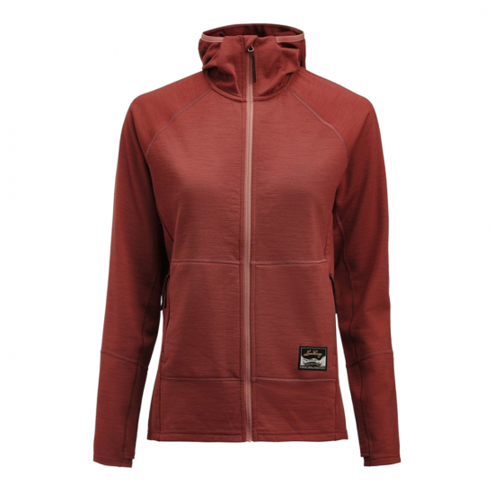 Lundhags Tived Merino Hoodie Women Rosewood i gruppen Outdoor / TRÖJOR / Långärmad/Huvtröjor hos Rune Östberg Cykel & Sport Aktiebolag (46018r)