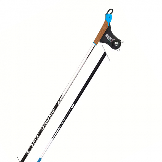 Skigo Attack Race 1.0  Svart/Vit i gruppen Längd / Längdstavar / Bättre hos Rune Östberg Cykel & Sport Aktiebolag (99335r)