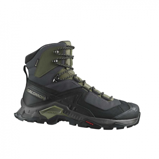 Salomon Quest Element GTX Men Black/Deep Lichen Green/Olive i gruppen Skor / PROMENAD & VANDRING / Vandringskngor hos Rune stberg Cykel & Sport Aktiebolag (L41457100r)