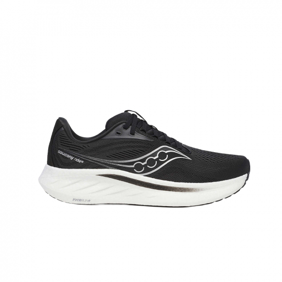 Saucony Ride 18 Wide Men Black/White i gruppen Skor / LPNING / Lparskor hos Rune stberg Cykel & Sport Aktiebolag (S21001-100r)