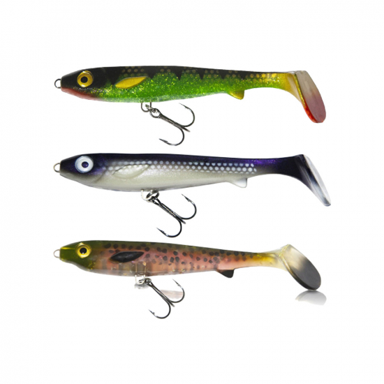 Kanalgratis Flatnose Shad Junior 15cm/30g med rigg 2-pack i gruppen Fiske / Beten / Jiggar & gummibeten hos Rune stberg Cykel & Sport Aktiebolag (fnshadjr15cmriggr)