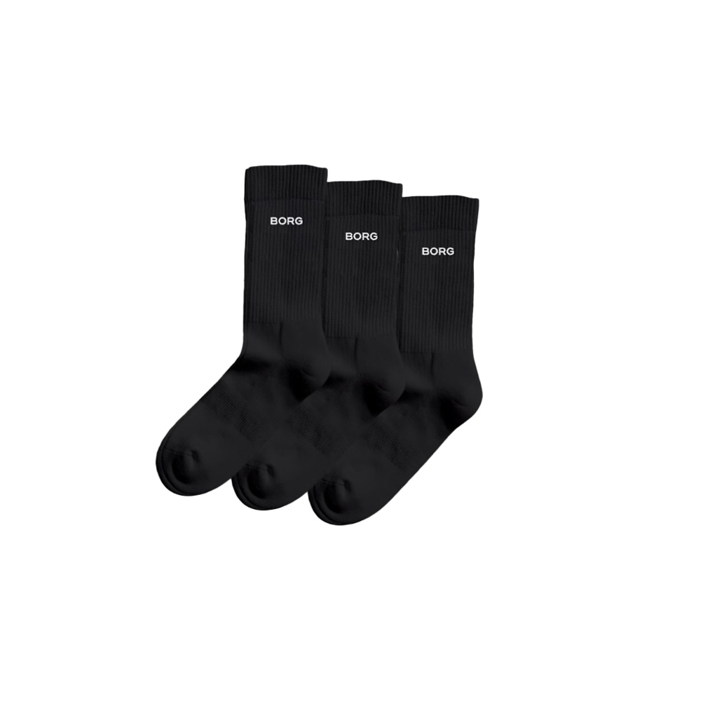 Bj�rn Borg Essential Crew Sock 3-pack Black