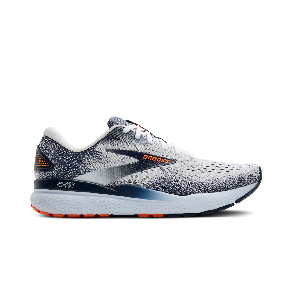 Brooks Ghost 16 Men White/Orange
