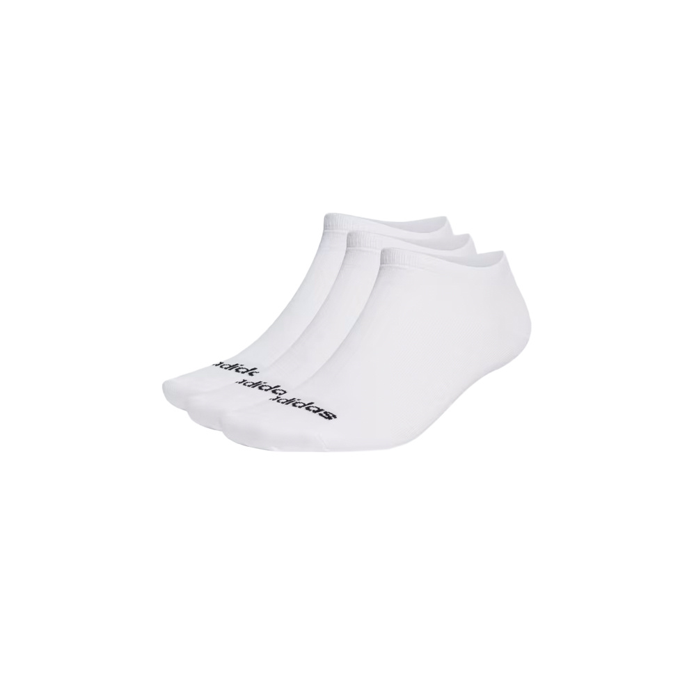 Adidas Thin Linear Low-Cut Socks 3 Pairs White